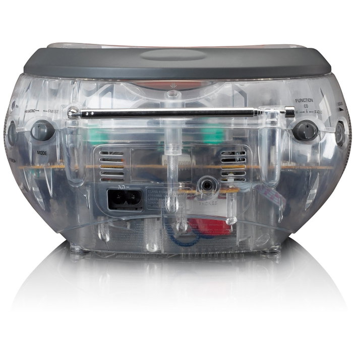 Lenco SCD-24TR Radio Portátil Digital Bluetooth FM con Pantalla LCD - Transparente Lenco SCD-24TR Radio Portátil Digital Bluetooth FM con Pantalla LCD - Transparente