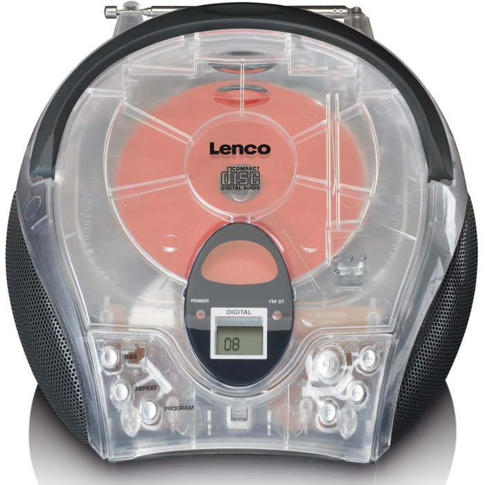 Lenco SCD-24TR Radio Portátil Digital Bluetooth FM con Pantalla LCD - Transparente Lenco SCD-24TR Radio Portátil Digital Bluetooth FM con Pantalla LCD - Transparente
