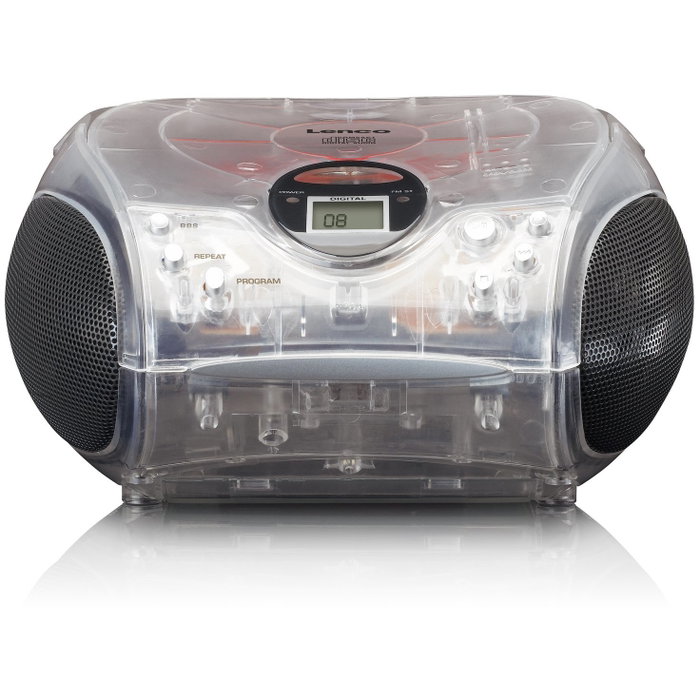 Lenco SCD-24TR Radio Portátil Digital Bluetooth FM con Pantalla LCD - Transparente Lenco SCD-24TR Radio Portátil Digital Bluetooth FM con Pantalla LCD - Transparente