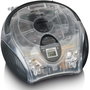 Lenco SCD-24TR Radio Portátil Digital Bluetooth FM con Pantalla LCD - Transparente