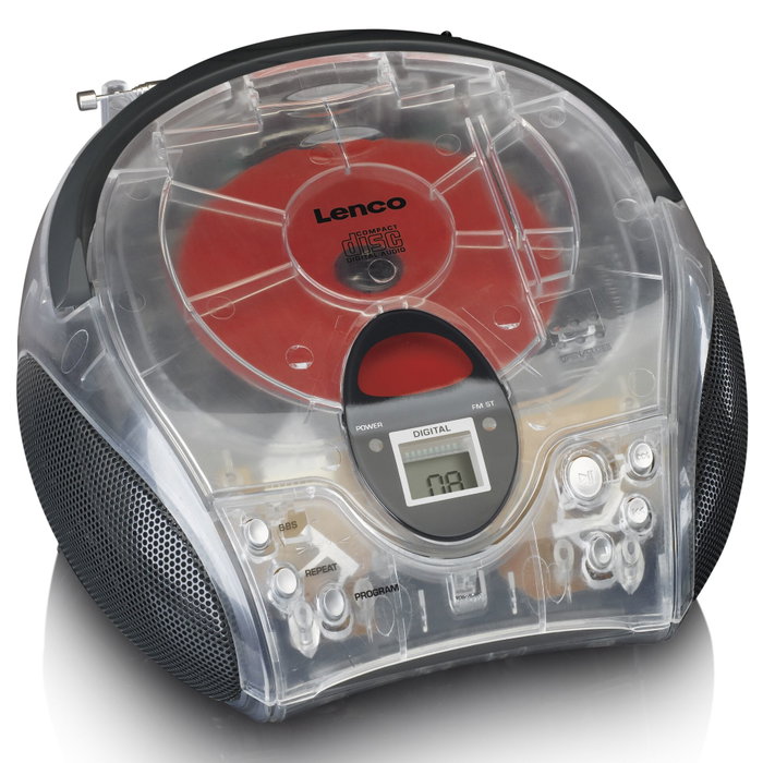 Lenco SCD-24TR Radio Portátil Digital Bluetooth FM con Pantalla LCD - Transparente Lenco SCD-24TR Radio Portátil Digital Bluetooth FM con Pantalla LCD - Transparente