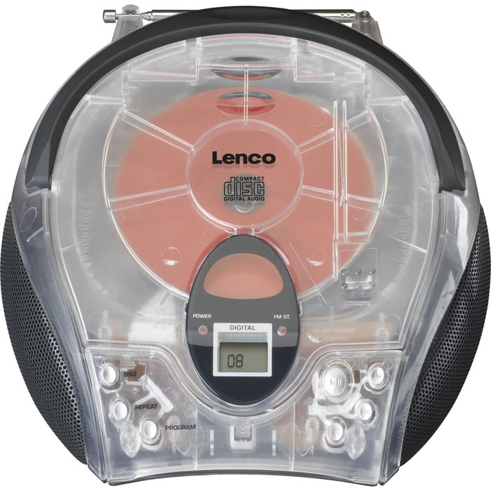 Lenco SCD-24TR Radio Portátil Digital Bluetooth FM con Pantalla LCD - Transparente Lenco SCD-24TR Radio Portátil Digital Bluetooth FM con Pantalla LCD - Transparente