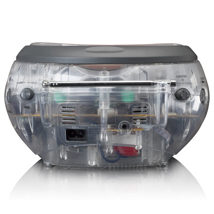 Lenco SCD-24TR Radio Portátil Digital Bluetooth FM con Pantalla LCD - Transparente Lenco SCD-24TR Radio Portátil Digital Bluetooth FM con Pantalla LCD - Transparente