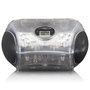 Lenco SCD-24TR Radio Portátil Digital Bluetooth FM con Pantalla LCD - Transparente