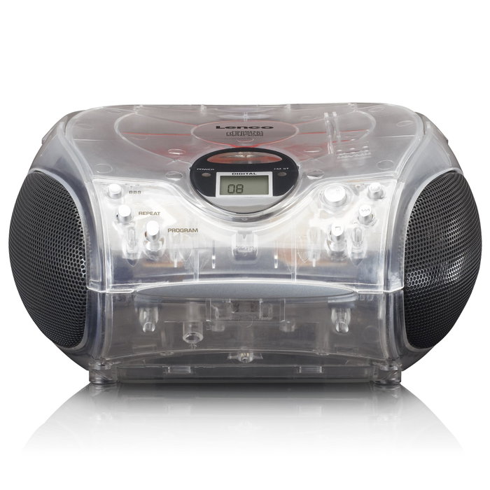 Lenco SCD-24TR Radio Portátil Digital Bluetooth FM con Pantalla LCD - Transparente Lenco SCD-24TR Radio Portátil Digital Bluetooth FM con Pantalla LCD - Transparente