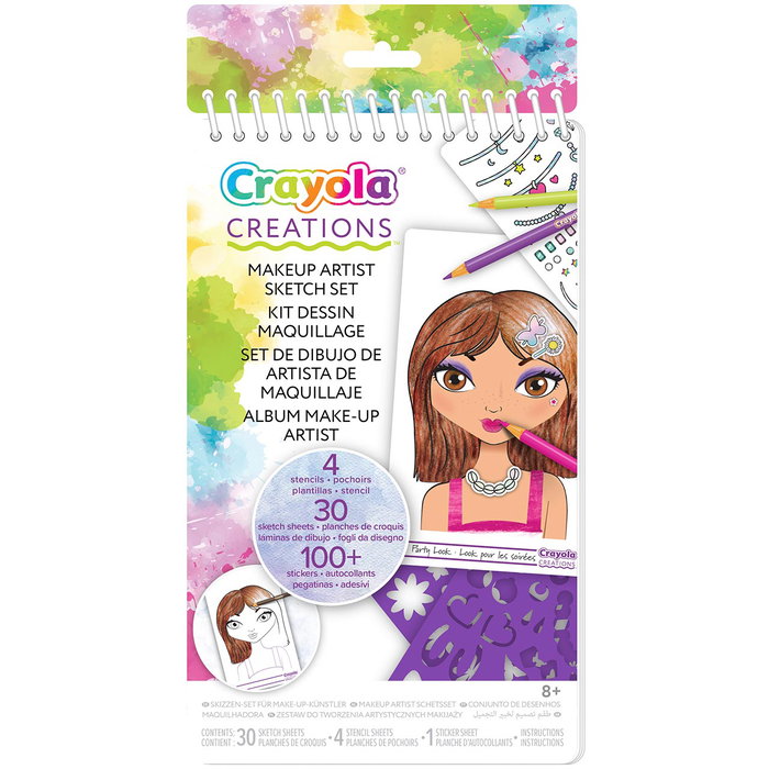 Crayola Álbum de Maquillaje de Estrellas 04-1055 con Pegatinas y Plantillas para Dibujar Crayola Álbum de Maquillaje de Estrellas 04-1055 con Pegatinas y Plantillas para Dibujar