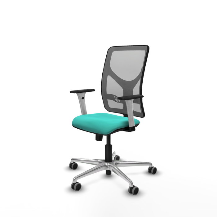 PIQUERAS Y CRESPO Silla de oficina Motilla con mecanismo Sincro, Turquesa y Gris PIQUERAS Y CRESPO Silla de oficina Motilla con mecanismo Sincro, Turquesa y Gris