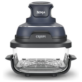 Ninja Crispi FN101EUGY Freidora de aire 3,8 L Azul, Gris, Transparente