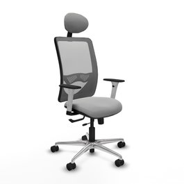 PIQUERAS Y CRESPO Silla de oficina Zulema con mecanismo Sincro/Traslack Gris