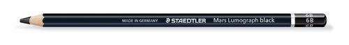 STAEDTLER Lápiz de Grafito 100B Lumograph Black 6B (Set de 12) STAEDTLER Lápiz de Grafito 100B Lumograph Black 6B (Set de 12)