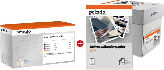 Prindo Classic XL Value Pack Negro, Cian, Magenta, Amarillo y Blanco Prindo Classic XL Value Pack Negro, Cian, Magenta, Amarillo y Blanco