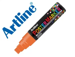 Artline Poster Marker EPP-12 punta rectangular 12 mm naranja fluor