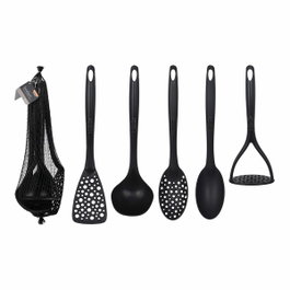 Basics Utensilios de cocina 5 piezas negro