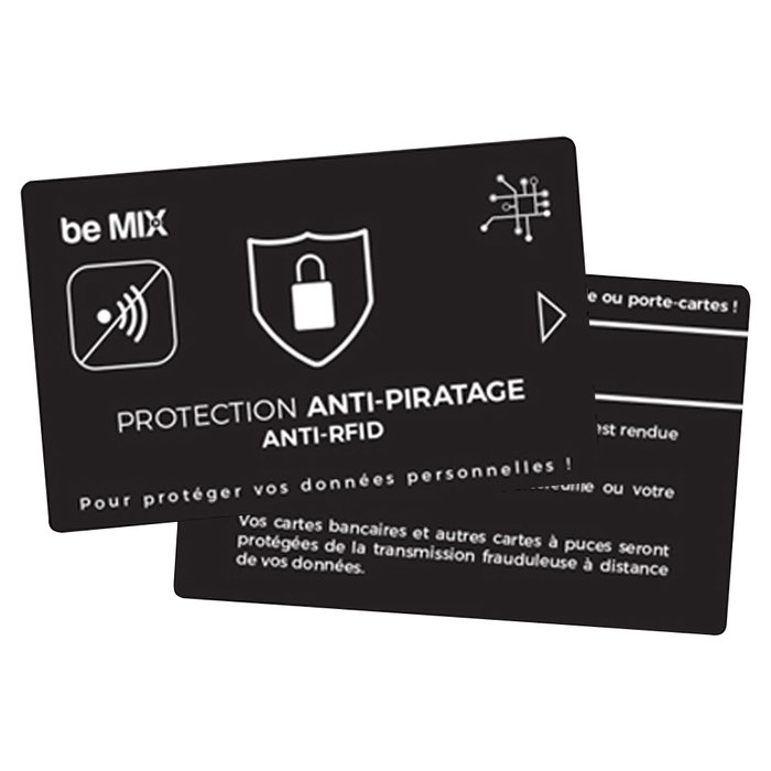 Be Mix Funda Antipirateo RFID Tarjeta Aluminio 5.5x8.6 cm Protección Datos