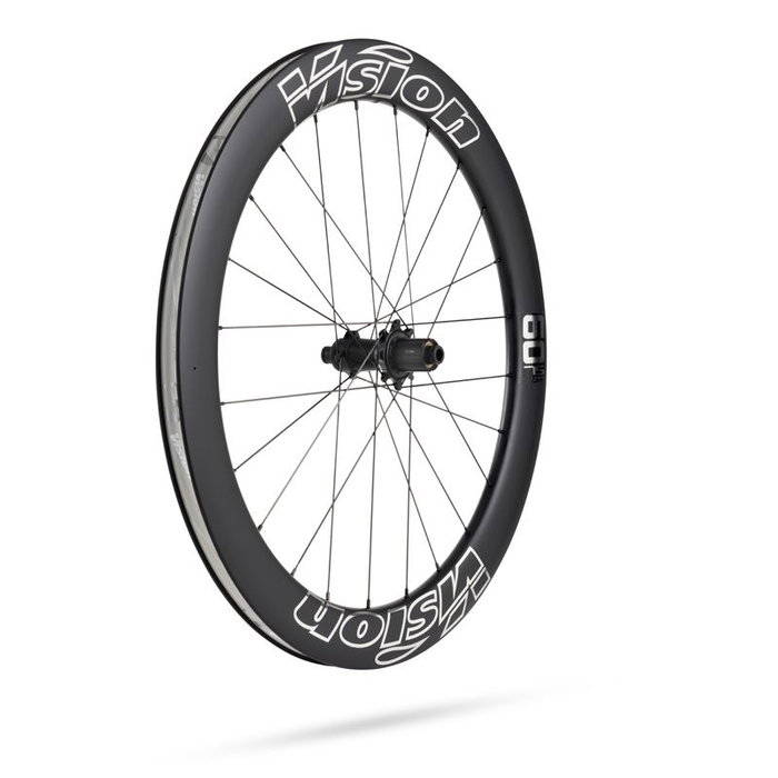 Vision Metron 60 Rueda de Carbono 60mm Compatible Shimano 11V Incluye Adaptadores y Kit Tubeless