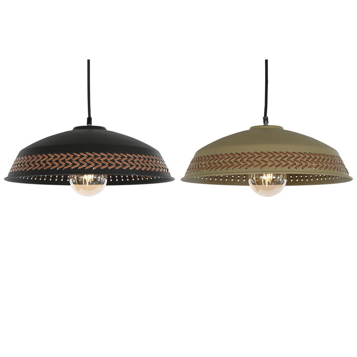 DKD Home Decor Lámpara de Techo Metal y PU 42x42x24 Surtido de 2 piezas DKD Home Decor Lámpara de Techo Metal y PU 42x42x24 Surtido de 2 piezas