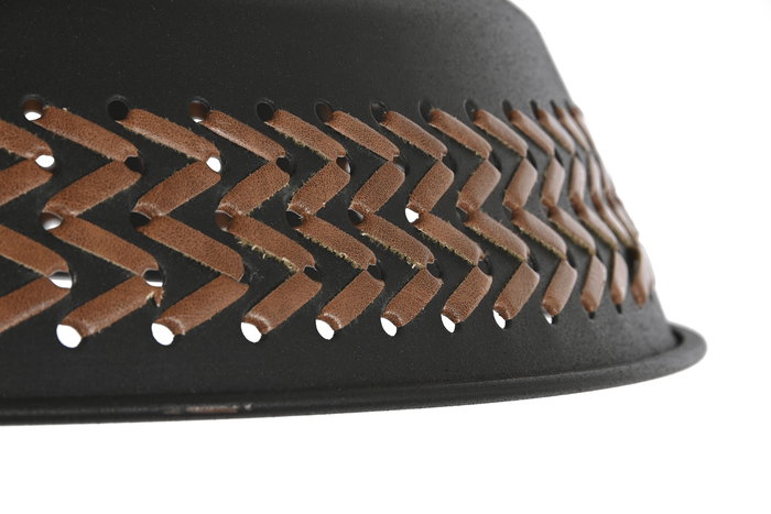 DKD Home Decor Lámpara de Techo Moderna Negra y Crema 42 x 24 x 42 cm (2 Unidades)