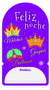 Bismark 333589 Pack 6 Etiquetas Adhesivas Reyes Magos 6x16.5 cm