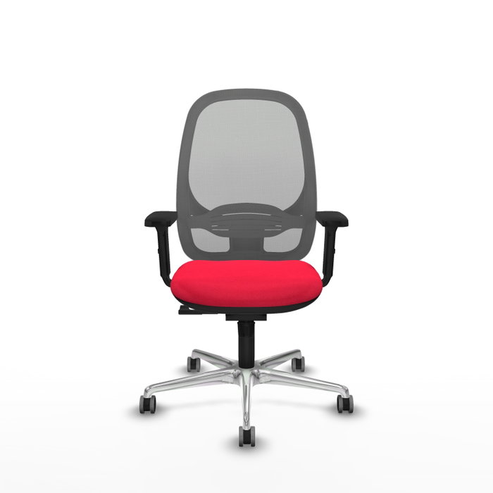 PIQUERAS Y CRESPO Silla de oficina Cilanco con mecanismo Sincro, Rojo y Gris PIQUERAS Y CRESPO Silla de oficina Cilanco con mecanismo Sincro, Rojo y Gris