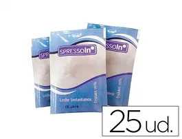Spressoin Leche en polvo instantánea en sobres monodosis de 5 g, envase de 25 unidades