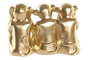 DKD Home Decor Figura de Monos en Resina Dorado