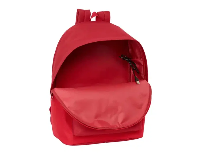 Safta Mochila Doble Sevilla F.C. para Portátil 15,6 Pulgadas con USB y Resistente al Agua