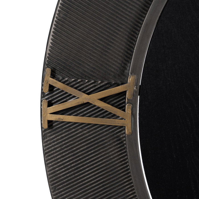 Reloj Pared Negro Dm-Metal 80 X 2,50 X 80 cm Reloj Pared Negro Dm-Metal 80 X 2,50 X 80 cm