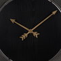 Reloj Pared Negro Dm-Metal 80 X 2,50 X 80 cm
