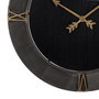 Reloj Pared Negro Dm-Metal 80 X 2,50 X 80 cm