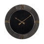 Ixia Reloj de Pared Negro DM-METAL 80 x 2,50 x 80 cm