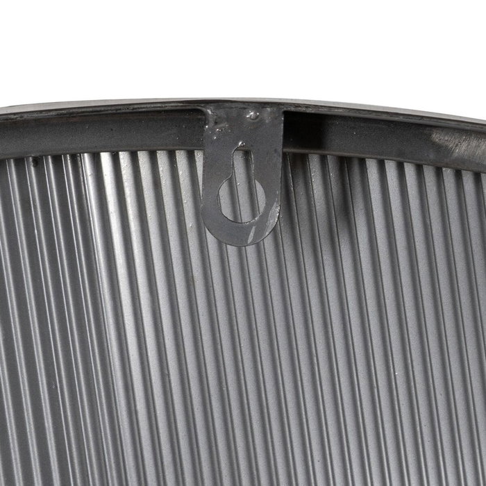 Ixia Reloj de Pared Negro DM-METAL 80 x 2,50 x 80 cm