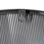 Ixia Reloj de Pared Negro DM-METAL 80 x 2,50 x 80 cm