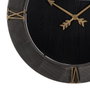 Ixia Reloj de Pared Negro DM-METAL 80 x 2,50 x 80 cm