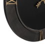 Ixia Reloj de Pared Negro DM-METAL 80 x 2,50 x 80 cm