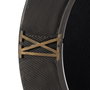 Ixia Reloj de Pared Negro DM-METAL 80 x 2,50 x 80 cm