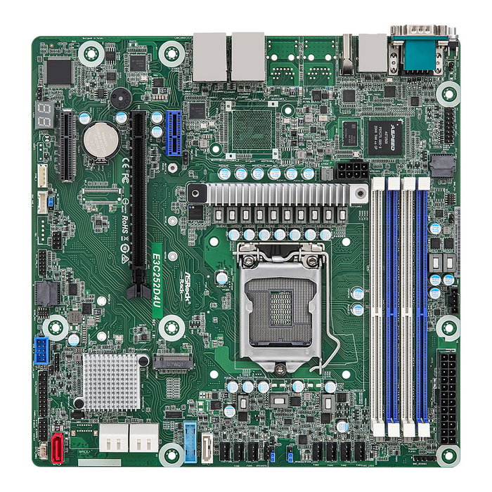 ASRock Mainboard E3C252D4U micro ATX LGA 1200 Socket H5 Intel C252 Chipset Para Intel Xeon E-2300 DDR4 SDRAM 32 GB ASRock Mainboard E3C252D4U micro ATX LGA 1200 Socket H5 Intel C252 Chipset Para Intel Xeon E-2300 DDR4 SDRAM 32 GB