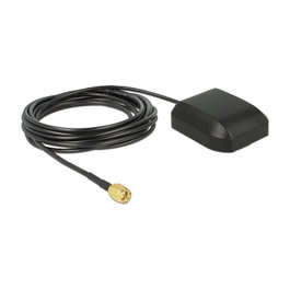 Navilock 60555 Antena GNSS GLONASS+GPS con conector SMA macho y cable de 3 m