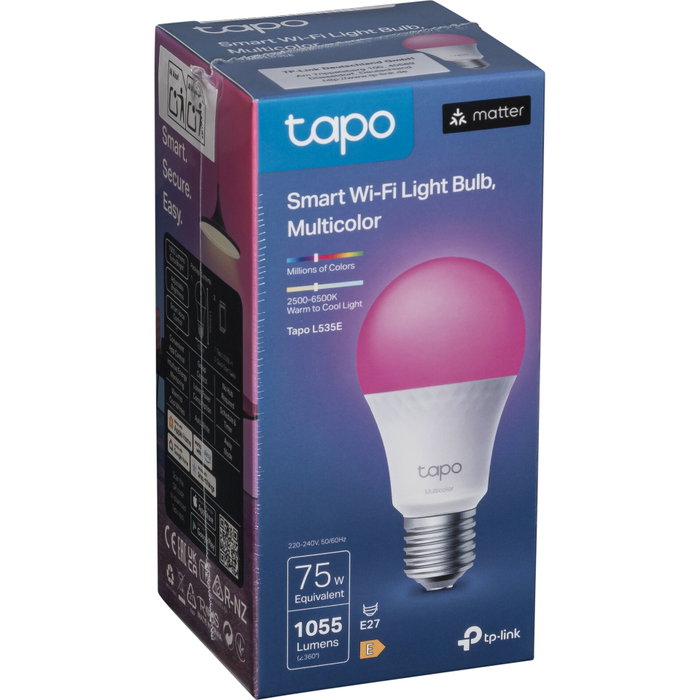 Tapo L535E Bombilla LED Inteligente Multicolor E27 Tapo L535E Bombilla LED Inteligente Multicolor E27