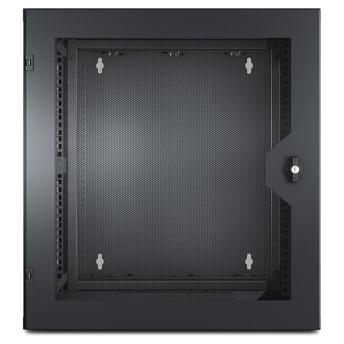 APC NetShelter WX 13U Bastidor de Pared Vented Front - Bastidor Rack 13U para Montaje en Pared, Frontales Ventilados, Acero, Negro