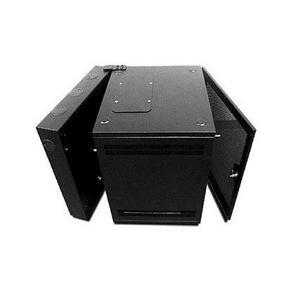 APC NetShelter WX 13U Bastidor de Pared Vented Front - Bastidor Rack 13U para Montaje en Pared, Frontales Ventilados, Acero, Negro