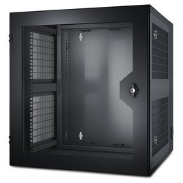 APC NetShelter WX 13U Bastidor de Pared Vented Front - Bastidor Rack 13U para Montaje en Pared, Frontales Ventilados, Acero, Negro
