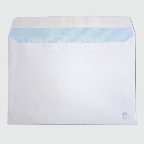 Sam Bolsas DIN C5 de Papel Offset Blanco con Tira de Silicona, 250 Unidades