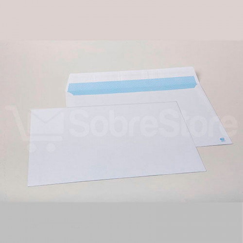 Sam Bolsas DIN C5 de Papel Offset Blanco con Tira de Silicona, 250 Unidades