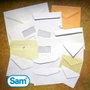 Sam Bolsas DIN C5 de Papel Offset Blanco con Tira de Silicona, 250 Unidades