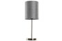 DKD Home Decor Lámpara de Sobremesa Poliester y Metal Gris y Plateado 20x20x55 cm