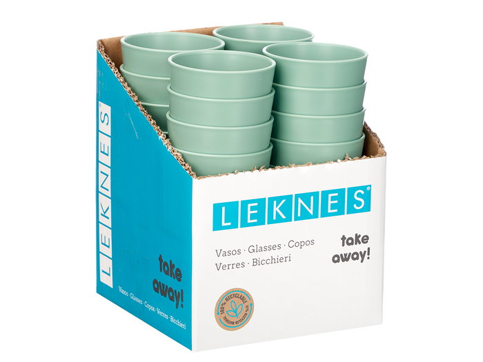 LEKNES Vaso Cónico Verde 200ml LEKNES Vaso Cónico Verde 200ml