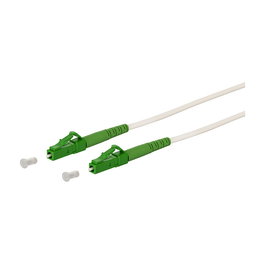 METZ CONNECT 151P7JAJAA0E Cable de Parcheo Óptico LC-S/APC-LC-S/APC, Fibra OS2 G.657.A2, 9/125 µm, LSZH, Blanco, Longitud 10.0 m