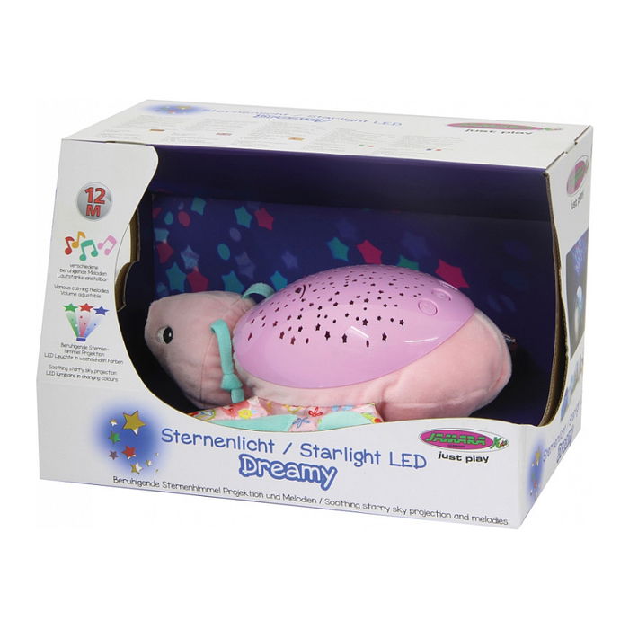 Jamara Dreamy Butterfly LED Proyector de Luces Estrellas Multicolor con Apagado Automático para Niños, 260x280x100 mm