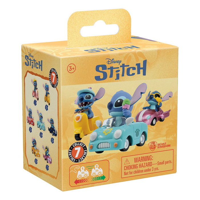 YuMe Toys Lilo & Stitch Vehículos de Cuerda con Figuras Zoom Hero Stitch Surtido Blind Box
