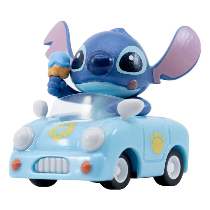YuMe Toys Lilo & Stitch Vehículos de Cuerda con Figuras Zoom Hero Stitch Surtido Blind Box